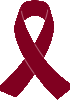 Burgundy Cancer Awareness Ribbon